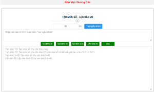 Bạn có thể tự tạo dàn đề tự động tại soicau247tv.tv