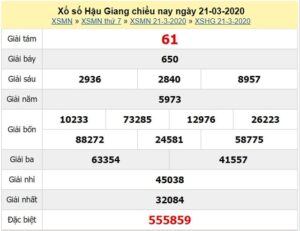 Khi tham gia soi cầu KQXS Hậu Giang cần cập nhật bảng kết quả mỗi ngày