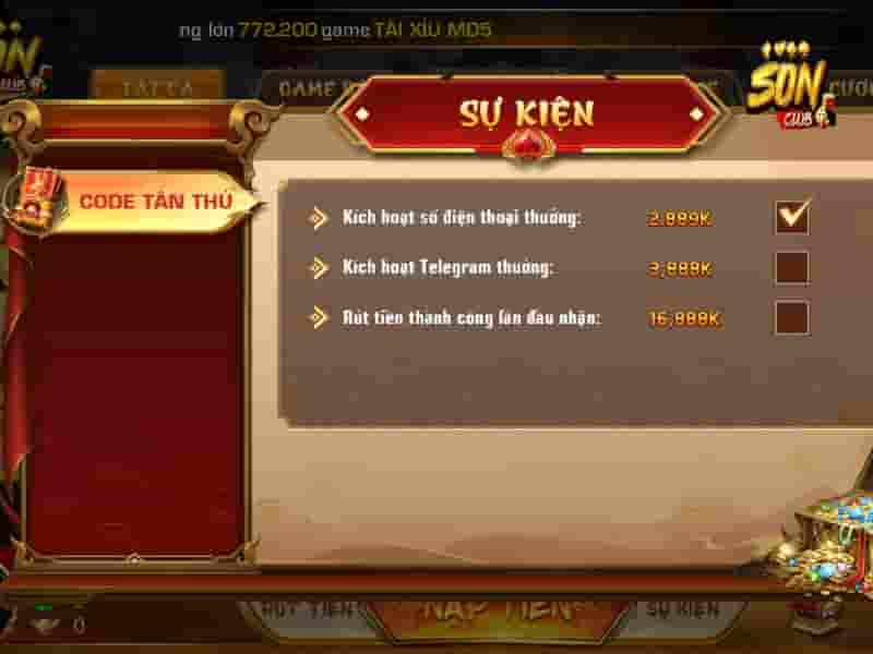 Giao diện uy tín và xanh chín của Sonclub