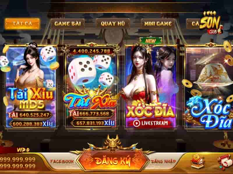 Hệ thống trò chơi đa dạng với nhiều lựa chọn hấp dẫn