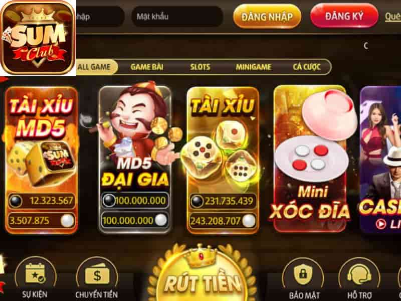 SumClub nhanh chóng trở thành cổng game bài đổi thưởng được nhiều game thủ săn đón hiện nay