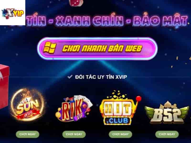 Hệ thống trò chơi tại Xvip luôn đa dạng và tiện lợi