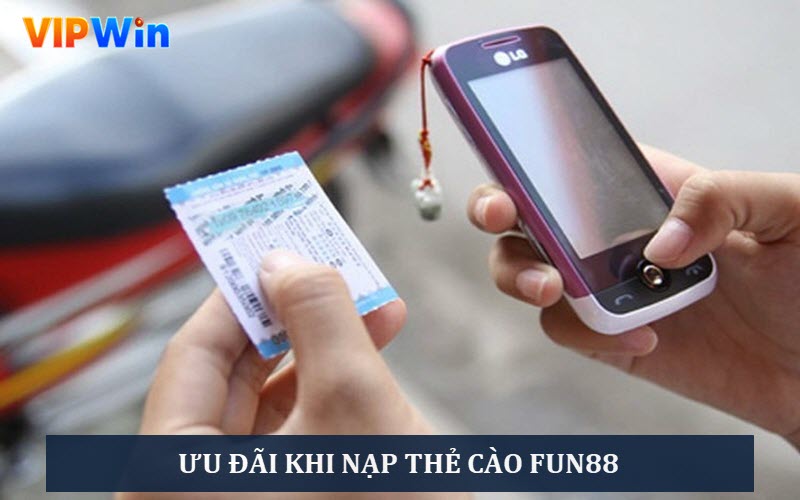 Nhà cái bóng đá Fun88 giúp nạp thẻ nhanh chóng, bảo mật