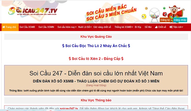 Soicau247tv.tv - Chuyên trang soi cầu, tính toán lô đề uy tín